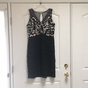 Beautiful Scarlett Nite tiered sheer top dress!!